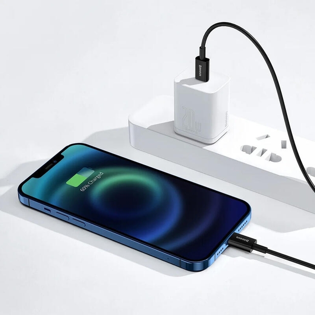 Baseus Superior Series Fast Charging Data Cable Type-C to Lightning PD 20W 2m CATLYS-C01 Black