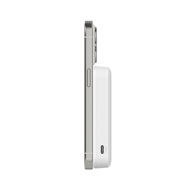 Belkin Magnetic Wireless Power Bank Qi2 15W 8000mAh With Stand BPD007BTWH White