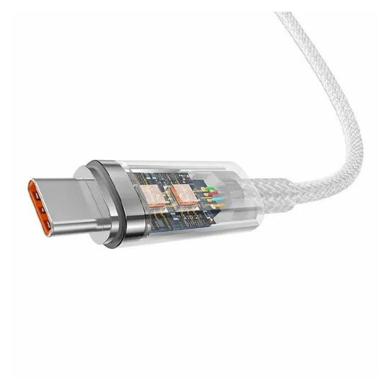 Baseus Explorer Series Fast Charging Cable with STC Type-C 100W 1m P10319703221-00 Stellar White