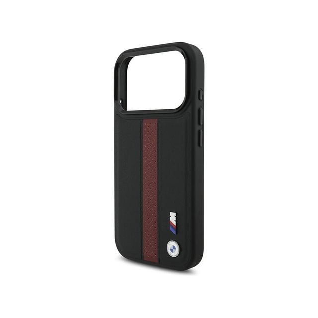 BMW HC M Magsafe PU Perforated Stripe Logo Iphone 17 Pro BMHMP17L25PCPSKR Red