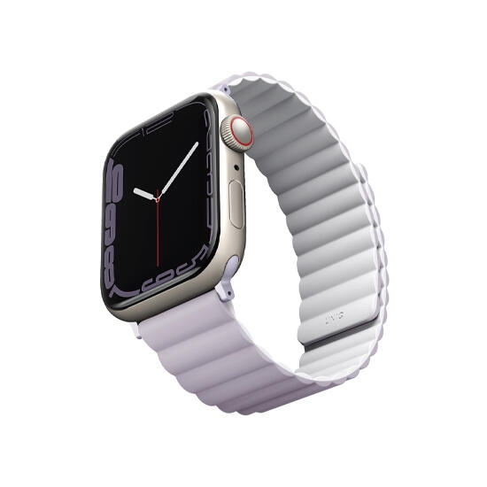 Uniq Revix Reversible Magnetic Apple Watch Strap 49/45/44/42Mm Lilac/White