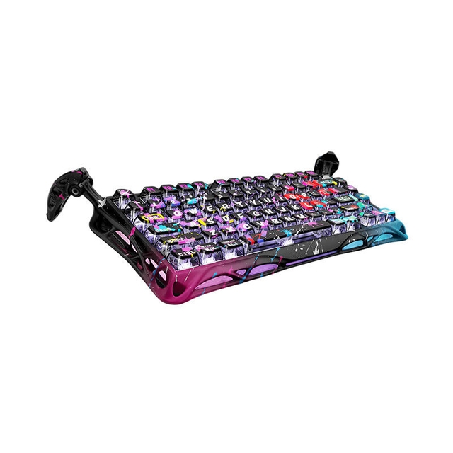 GravaStar Gaming Keyboard Mercury V75 Pro 80keys Magnetic Jade 8K Neon Graffiti