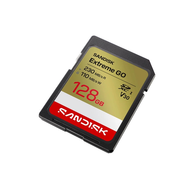 SanDisk 128GB Extreme SD/XC UHS-I Card 230MB/S V30/4K Class 10 SDSDXGN-128G-GNCIN