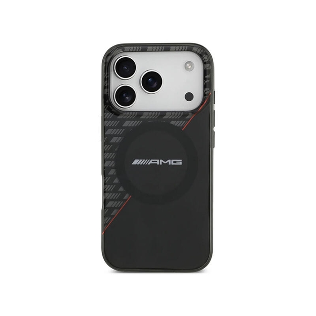AMG HC Magsafe Double Layer Transparent RhoMBs Iphone 17 Pro AMHMP17L24HRDKR Black/Red