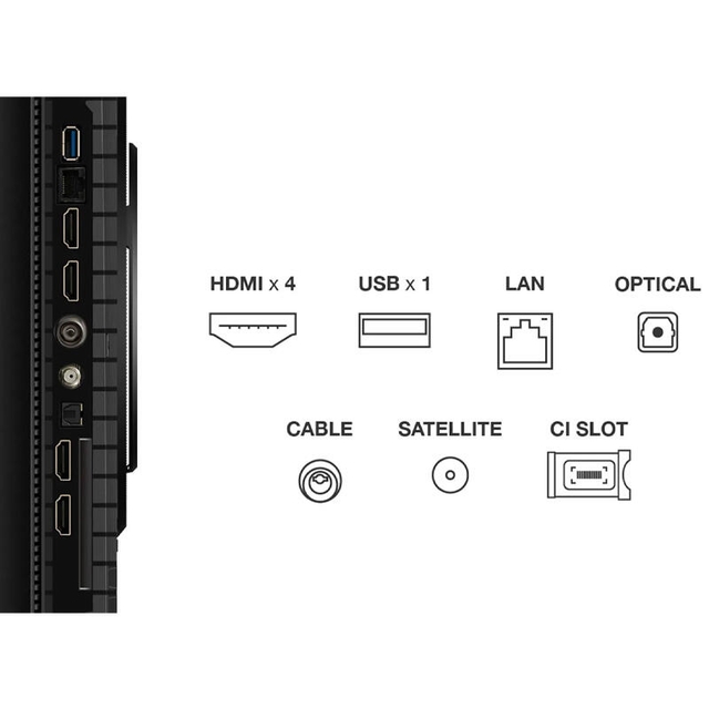 TCL TV 75P8K Black