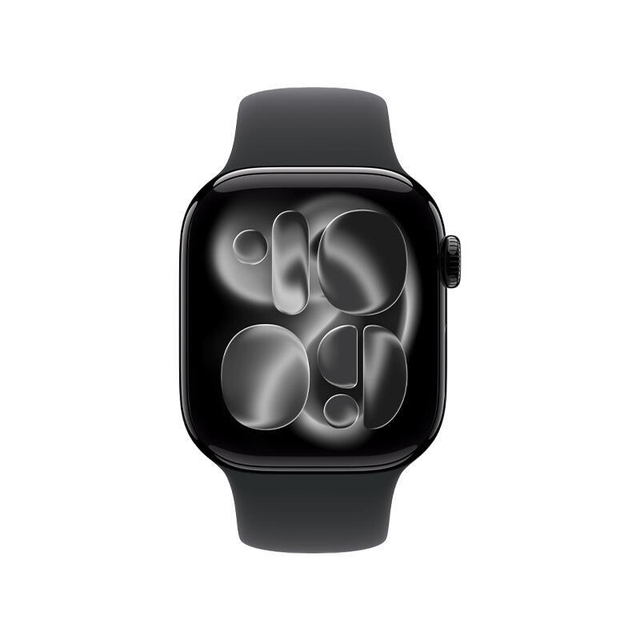 Apple Watch Series 11 GPS 42mm Jet Black Aluminium Case With Black Sport Band MEQT4 S/M