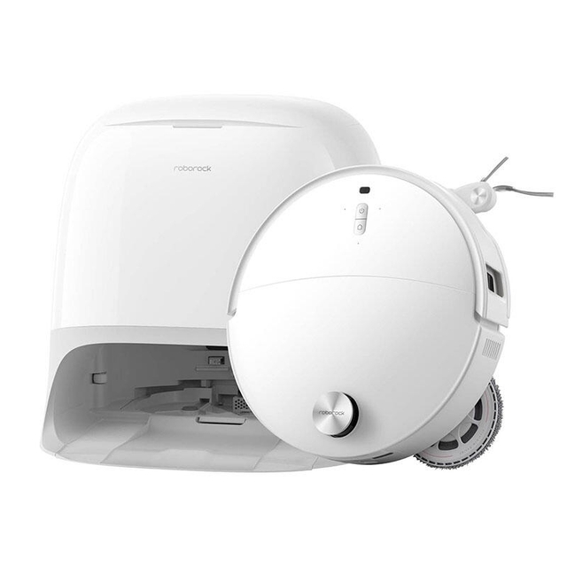 Roborock Robot Vacuum Cleaner Qrevo Curv 2 Pro White