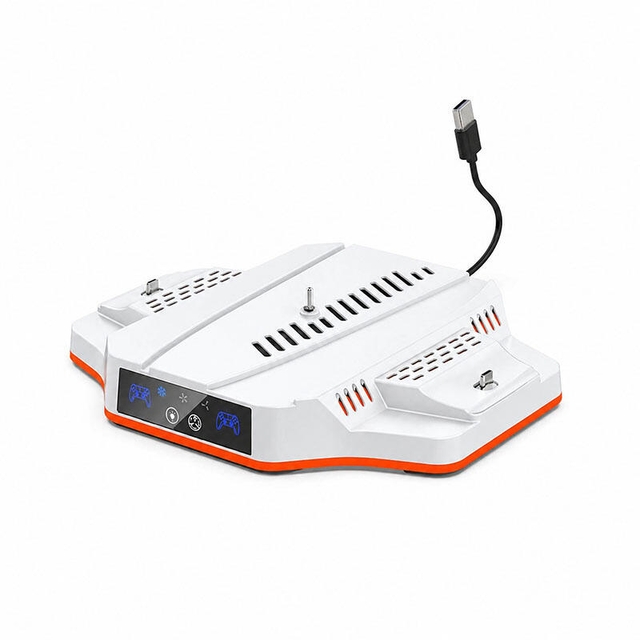 DOBE PS5 slim PS5 pro Multi-Function Charging Stand TP5-3583B White