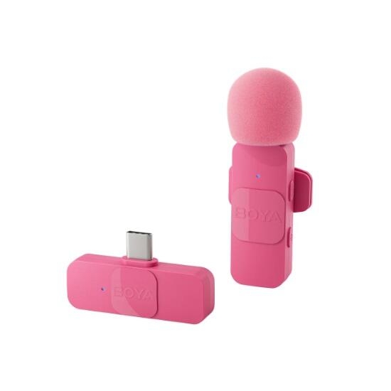 Boya BY-V10 Ultracompact 2.4GHz Wireless Microphone System Pink