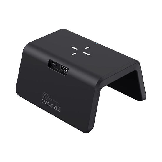 Havit W320 Wireless Charger 15W With Alarm Clock Black