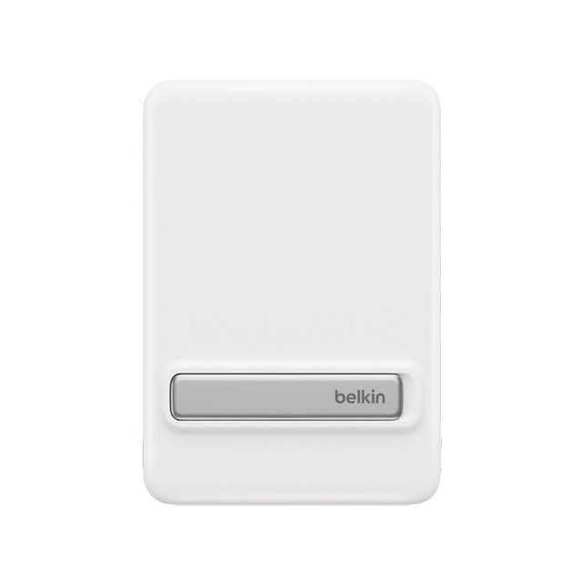Belkin Slim Magnetic Wireless Power Bank Qi2 15W 5000mAh With Stand BPD011HQWH White