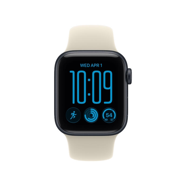 Apple Watch SE 3 GPS 40mm Midnight Aluminium Case With Sand Sport Band MJKY4 S/M