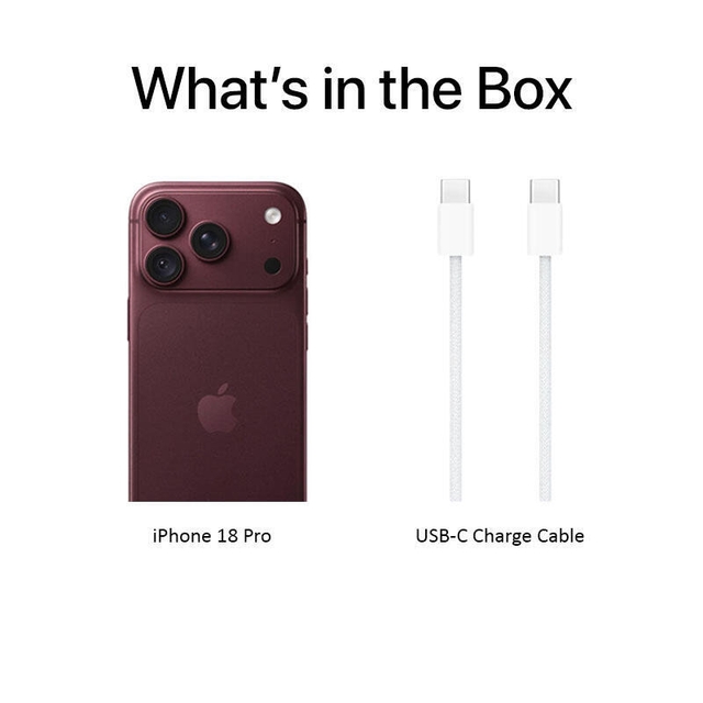 Apple iPhone 18 Pro e-SIM Only | 256GB Burgundy