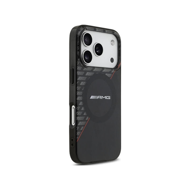 AMG HC Magsafe Double Layer Transparent RhoMBs Iphone 17 Pro AMHMP17L24HRDKR Black/Red