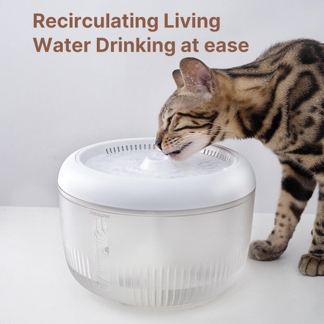 Petsuper Smart Pet Drinking Fountain PW02 White