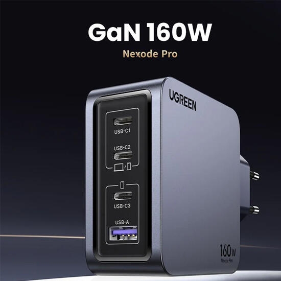 Ugreen Nexode Pro 160W Type-C USB Charger 25877 Black