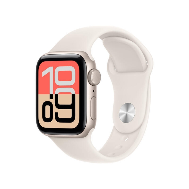Apple Watch SE 3 GPS 40mm Starlight Aluminium Case With Starlight Sport Band MEH54 M/L