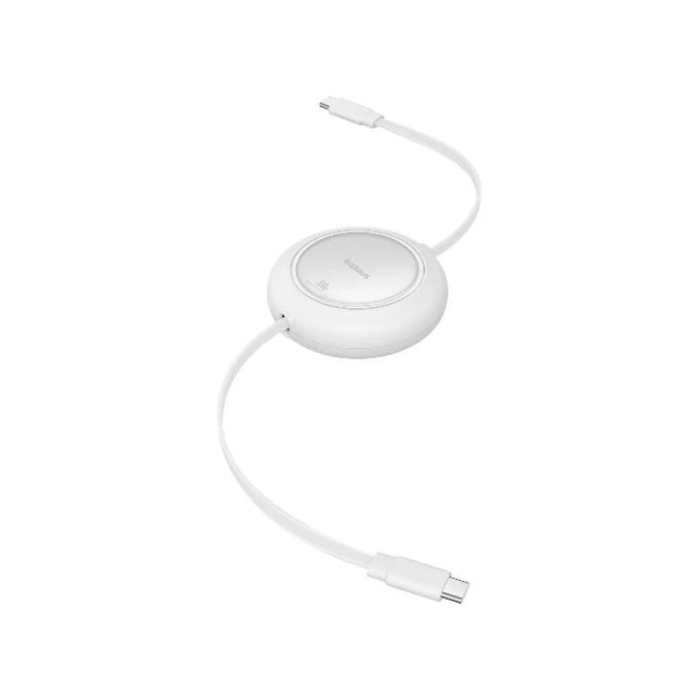Baseus Free2Draw Mini Retractable Charging Cable Type-C to Type-C 100W 1m P10364500211-00 Moon White