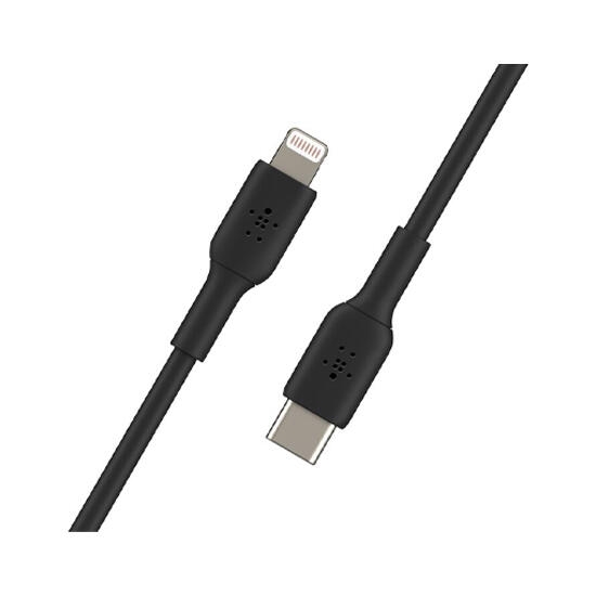 Belkin PVC C to Lightning Cable 1M CAA003bt1MBK Black