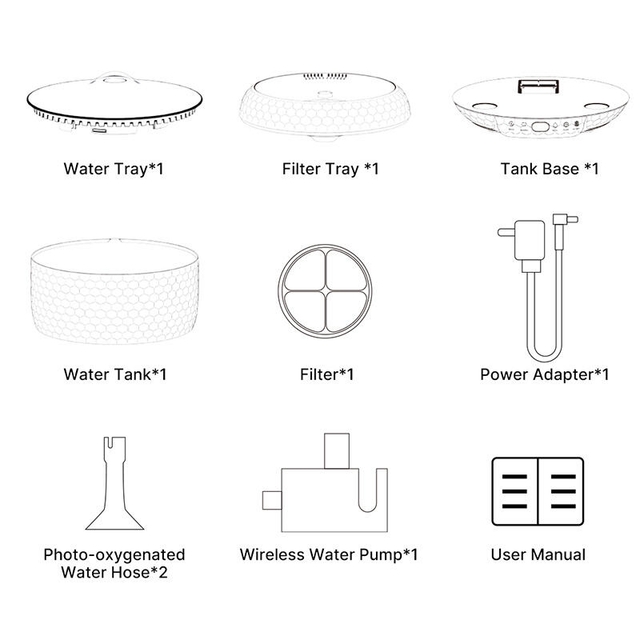Petsuper Smart Pet Drinking Fountain PW01 Pro White