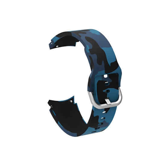 Strap For Samsung Galaxy Watch Series 6 44mm camo Blue