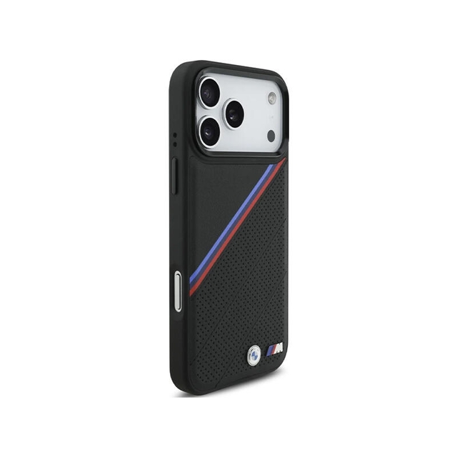 BMW HC M Magsafe PU Tricolor Metal Logo Iphone 17 Pro Max BMHMP17X25PCSPEK Black