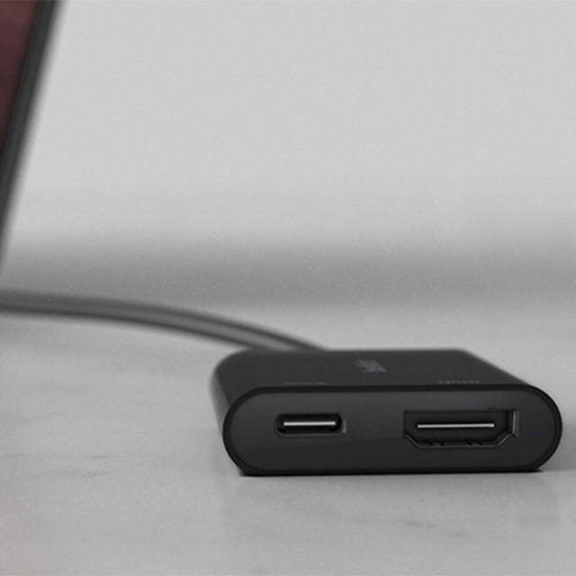 Belkin USB-C to HDMI adapter with up to 60W of Power Delivery AVC002btBK Black