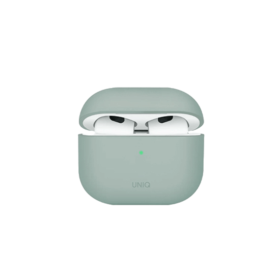 Uniq Lion Hybrid Airpods 4 Liquid Silicon Case Green