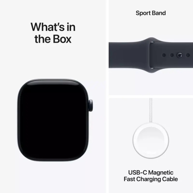 Apple Watch Series 12 GPS 46mm Night Blue Ceramic Case with Navy Blue Sport Band