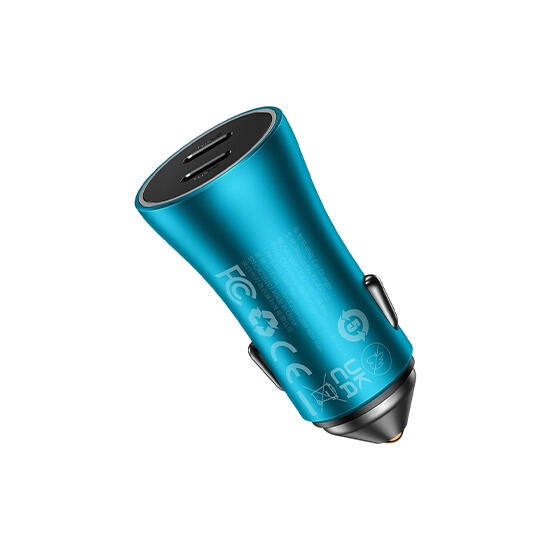Baseus Golden Contactor Pro Dual Fast Charger Car Charger C+C 40W CGJP000003 Blue