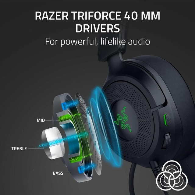 Razer Gaming Headset Kraken Kitty V3 X RZ04-05350200-R3M1 Black