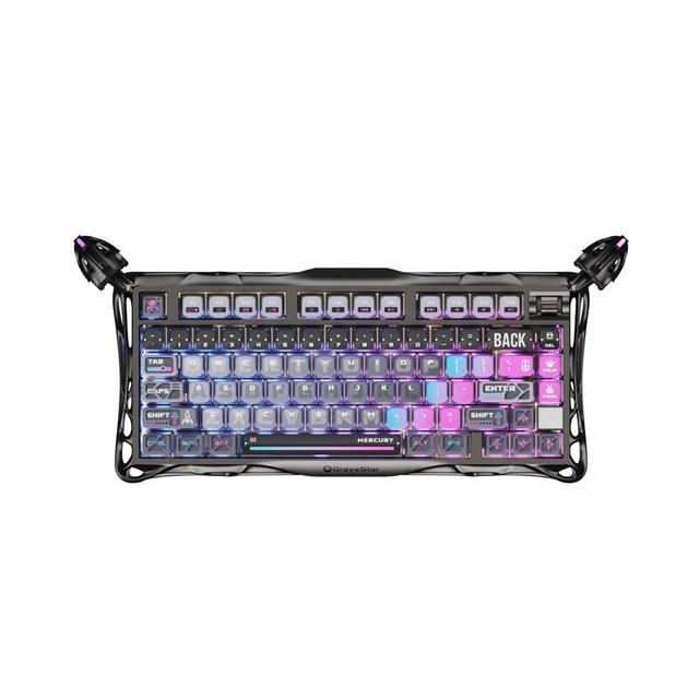 GravaStar Gaming Keyboard Special Edition Mercury K1 Pro 75% Wireless Mechanical Cyberpunk