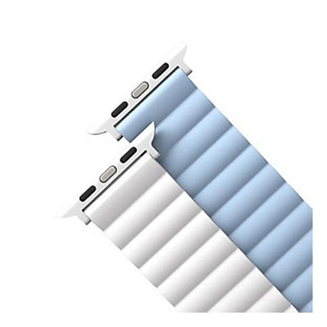 Uniq Revix Reversible Magnetic Apple Watch Strap 41/40/38Mm White/Blue