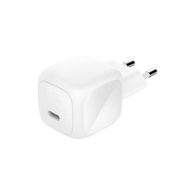 Belkin 45W USB-C Cube Wall Charger With PPS WCA013kqWH White