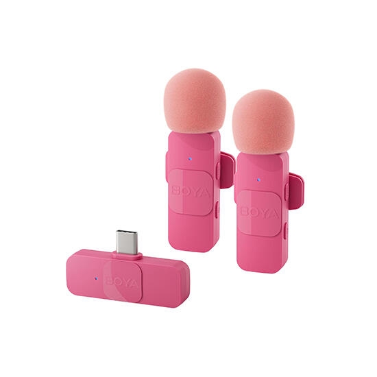 Boya BY-V20 Ultracompact 2.4GHz Wireless Microphone System Pink