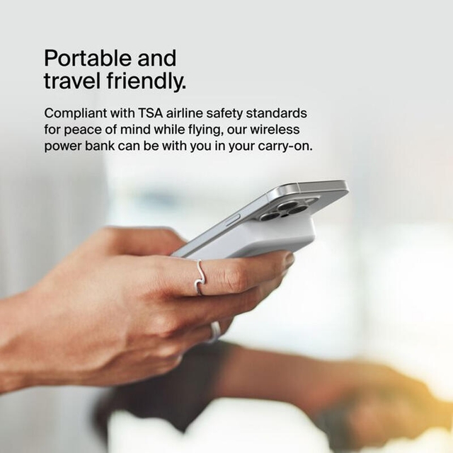 Belkin Magnetic Wireless Power Bank Qi2 15W 10000mAh With Stand BPD008BTWH White
