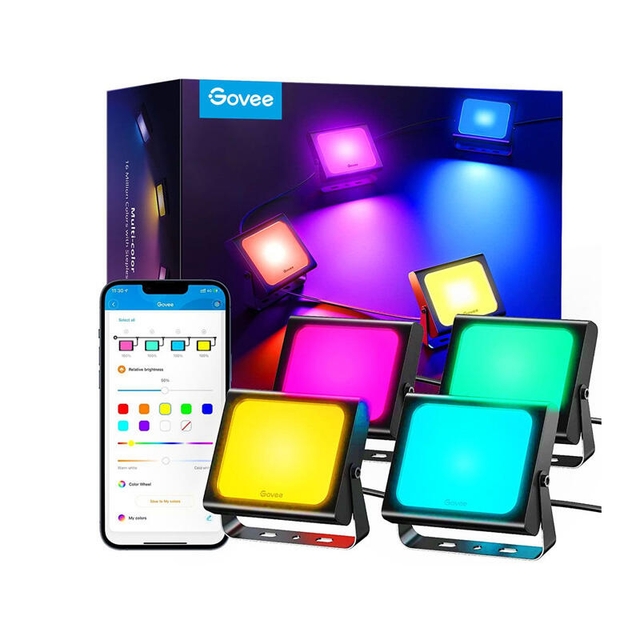 Govee RGBICWW LED Smart Flood Lights H7060311