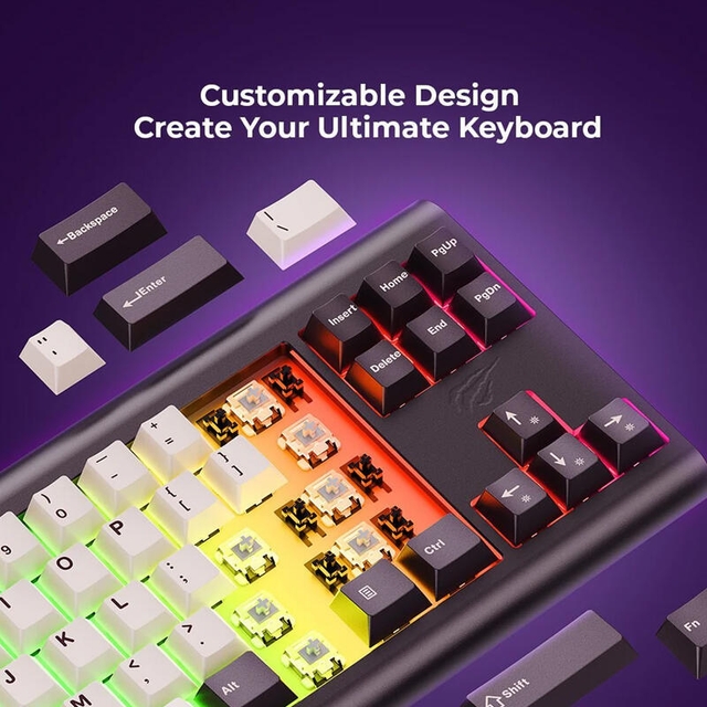 Havit KB896L x VKS Gaming Keyboard Ochre/Black