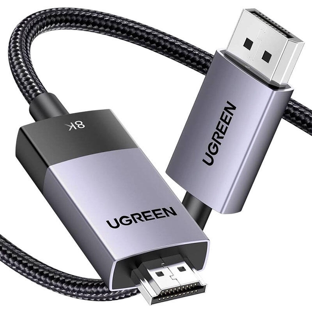 Ugreen 8K DisplayPort To HDMI 2m 80397 Grey