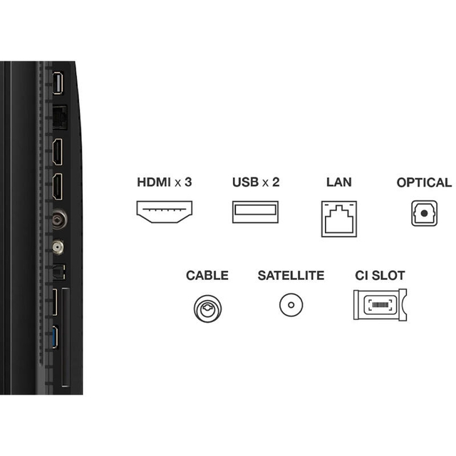 TCL TV 43P7K Black