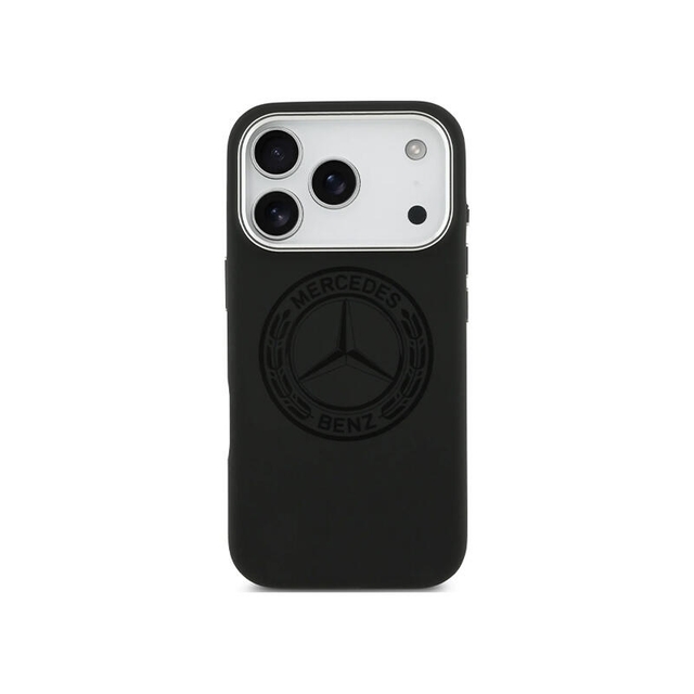 Mercedes-Benz HC Magsafe Leathe HC HC Magsafe Silicone Vintage Logo Iphone 17 Pro MEHMP17L25LSOVILK Black