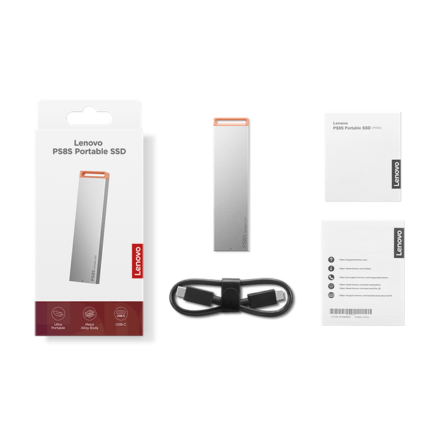 Lenovo PS8S Portable SSD 1TB GXB1T57740 Cool Grey