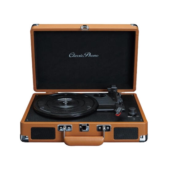 Lenco TT-10  Suitcase Record Player with speakers Brown