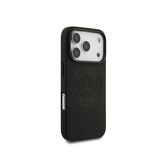 Mercedes-Benz HC Magsafe Leather Vint HC Magsafe Leather Vintage Logo Iphone 17 Pro MEHMP17L25RICVLK Black