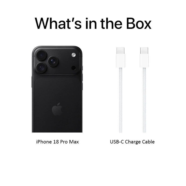 Apple iPhone 18 Pro Max e-SIM Only | 2TB Black