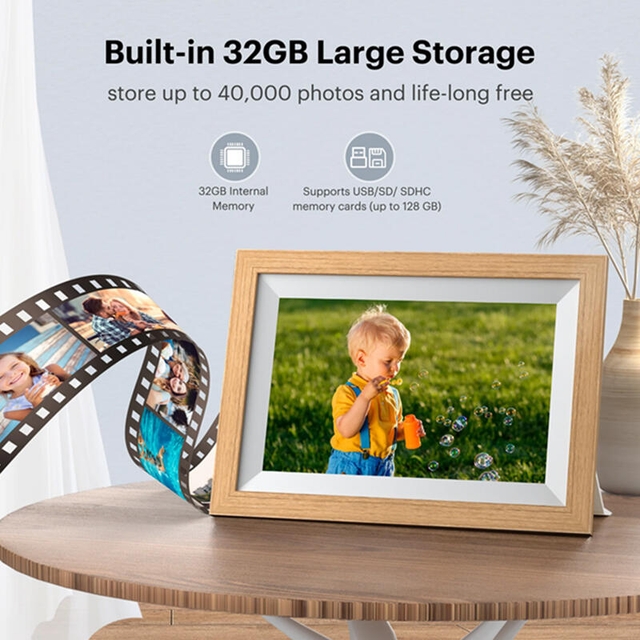 Kodak Digital Photo Frame 10 Inch RCF-1012W Burlywood