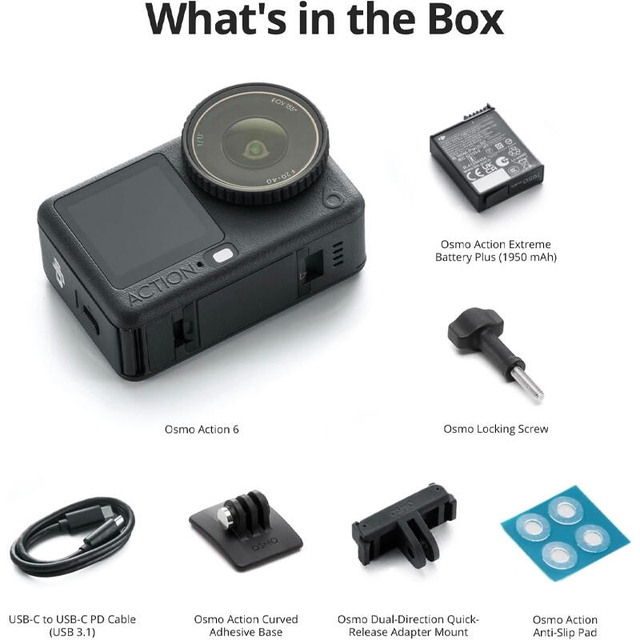 DJI Osmo Action 6 Standard Combo Black