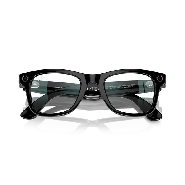 RayBan Meta WayFarer RW4008 Shiny Black/Clear