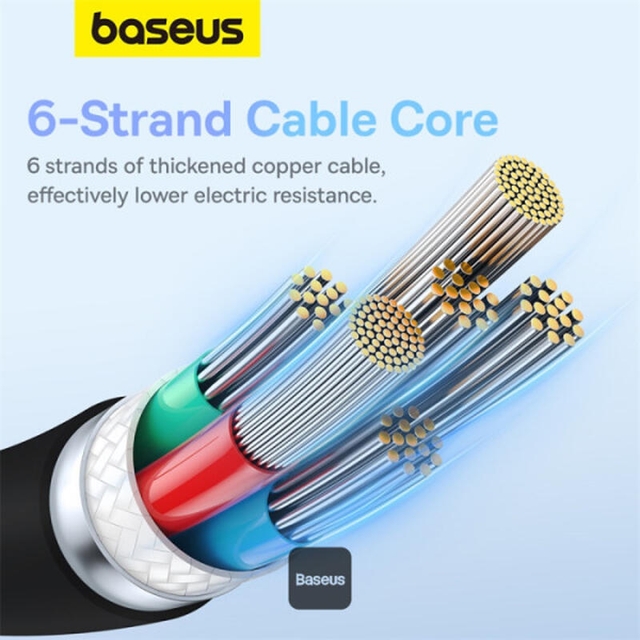 Baseus Pudding Series Fast Charging Cable Type-C to Type-C 100W 1.2m P10355702111-B1 Cluster Black