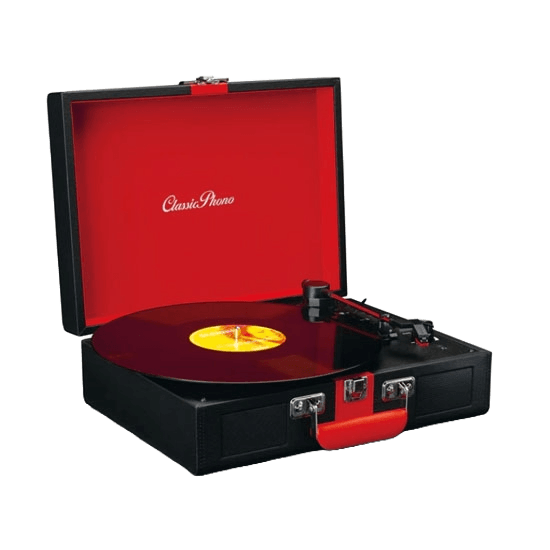 Lenco TT-110 Turntable with BT and  built-in speakers Red/Black